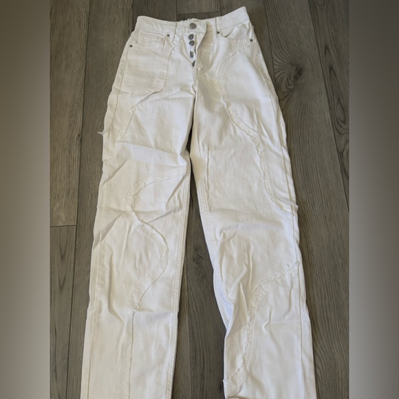 wild fable Denim - Wild Fable White Straight Leg Jeans